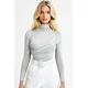 Trend Alacati Stili Ženska bluza dugih rukava ALC-X11257, Rolka, Siva