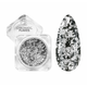 Pigment za nohte z efektom sijaja NANI Chromatic Flakes – Silver
