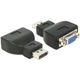 adapter DELOCK, DisplayPort (M) na VGA (Ž), črn