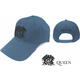 Queen Unisex Baseball Cap Black Classic Crest Denim Blue