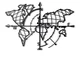 Wallity Zidna dekoracija World Map Compass, 65x95cm, Crna