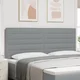 vidaXL vidaXL LED vzglavnik z linijskim dizajnom, svetlo siv, 200 cm, tkanina, (22084022)