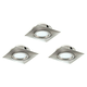 Eglo 78758 - SET od 3 ugradne LED stropne svetiljke PINEDA LED/6W/230V