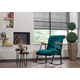 Atelier del Sofa Fotelja za ljuljanje Yoka Petrolej
