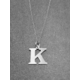 Ogrlica sa slovom “K”- srebro 925 + KUTIJA