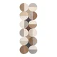 Sivo-bež ročno tkan volnen tekač 80x230 cm Mia Ellipse – Flair Rugs