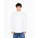 Armani Exchange za moške. XM001587AF16631U0009 Srajca z logotipom Jacquard bela (S), Priložnostno, Bombaž, Classic, Dolg rokav