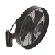 ZEVENTI - Zidni ventilator FREEZE 50W/230V crna/smeđa + daljinski upravljač