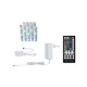 Paulmann MaxLED 250 osnovni set IP44 RGBW 1,5 m - Dnevna soba/jedilnica - srebro - Plastika