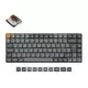 Keychron K3 Max brezžična nizkoprofilna mehanska tipkovnica, Gateron rjava stikala, RGB, siva (K3M-H3-UK)