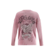 Ed Hardy Pulover Brave Heart Adler siva/vijolično modra/roza