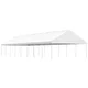 Vidaxl Paviljon s streho bel 17,84x5,88x3,75 m polietilen
