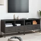 TV omarica 2 kosa črna 68x39x50,5 cm jeklo