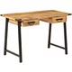 vidaXL Predalnik 105x55x70 cm trden mangov les in železo