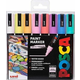 UNI Posca Komplet akrilnih markerjev 1,8-2,5 mm - pastelne barve 8 kosov