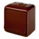 JUNIOR enopolno stikalo rjavo IP54 4WHE-1