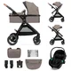 KINDERKRAFT ESME PRO KOLICA ZA BEBE 3U1 SAND BEIGE