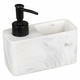 WENKO 54668100 - Dozator sapuna RESA 14,5x14,3 cm beli/crni