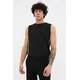 Trendyol Black Regular/Normal Fit Piping 100% Cotton Sleeveless T-Shirt/Athlete