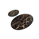 Lessentiel Maison Set 2 prostirke Black Marbled, Crne