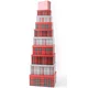 Novogodišnja kutija tartan red grey ( 43581 )