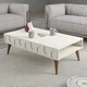 Hanah Home Klub sto Lyon 34, 105x34.6x60 cm, Krem