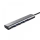 TRUST USB hub Halyx, 4 portni razdelilnik, siv 24947