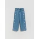 Reserved - Wide leg farmerke s vezom