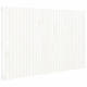 Vidaxl Stensko posteljno vzglavje belo 185x3x110 cm trdna borovina