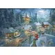 Schmidt - Puzzle Thomas Kinkade: Božičkova tiha noč - 1 000 kosov