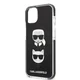Karl Lagerfeld Ovitek Karl Lagerfeld Hardcase z glavo Karla in Choupette za iPhone 13