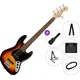 Fender Squier Affinity Series Jazz Bass V LRL BPG SET 2 3-Color Sunburst 5 strunska bas kitara