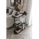 Hanah Home Polica za knjige Kaiteki, 24x82x8 cm, Crni