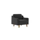 Atelier del Sofa Fotelja Robin 1, Crna