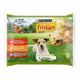 FRISKIES ADULT multipack z govedino, piščancem in jagnjetino v želeju 4 x 85 g
