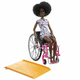 Mattel Barbie Model u invalidskim kolicima u kombinezonu sa srcima