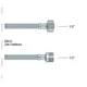 Brinoks crevo F-M 1/2x1/2 400mm Rosan