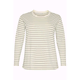 KAFFE CURVE Majica Winni ecru/temno siva