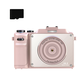 INF Digitalni fotoaparat 4K/48MP/18X digitalni zoom/samodejno ostrenje/dvojni fotoaparat 32GB pomnilniška kartica Pink, (21266069)