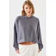 Bianco Lucci Womens Corduroy Sweatshirt MBMS004