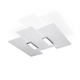 Sollux SL.0198 - Plafonsko svetlo FABIANO 3xE27/60W/230V bela/hrom