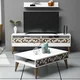 Hanah Home Set nameštaja za dnevnu sobu Line, 3 komada, Beli