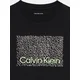 Calvin Klein Jeans Majica Perforation LVCKSJA04B Črna Regular Fit