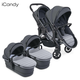 icandy® peach™ 7 dječja kolica twin phantom truffle