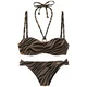 Bruno Banani Bikini bronasta/črna