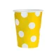 Papirnati kozarci Dots 270ml Rumena