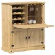 vidaXL omara za vino Corona 97x45x114 cm trdna borovina