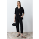 Trendyol Black Woven Shirt Trousers Aerobin Two Piece Set