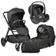 Cangaroo kolica za bebe 3 u 1 macan isize black ( CAN52910 )