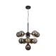 Endon 101147 - Luster na sajli OSCAR 11xG9/18W/230V crna/zadimljena